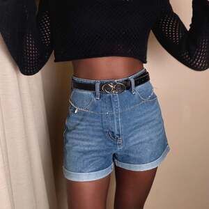 Women's Denim Mom Jean Shorts